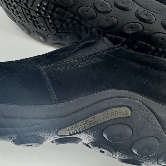Merrell Jungle Moc 12 Black Slip-On Nubruck Leather Comfort Performance J68153 - Picture 5 of 6